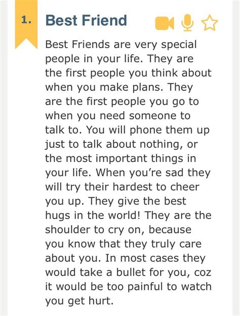 The Significance of Your Best Friend