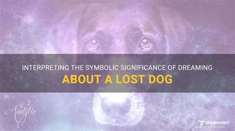 The Significance of a Misplaced Canine in Dreams