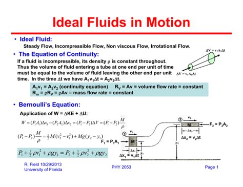 The Significance of the Vision of Fluid Movement