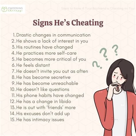 The Signs to Watch For: Decoding the Clues of a Cheating Partner