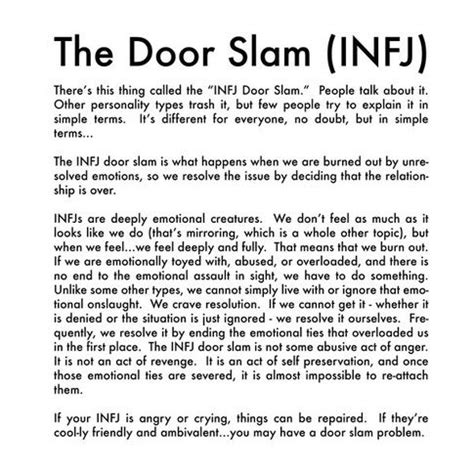 The Slamming Door as a Metaphor: Exploring Personal Relationships