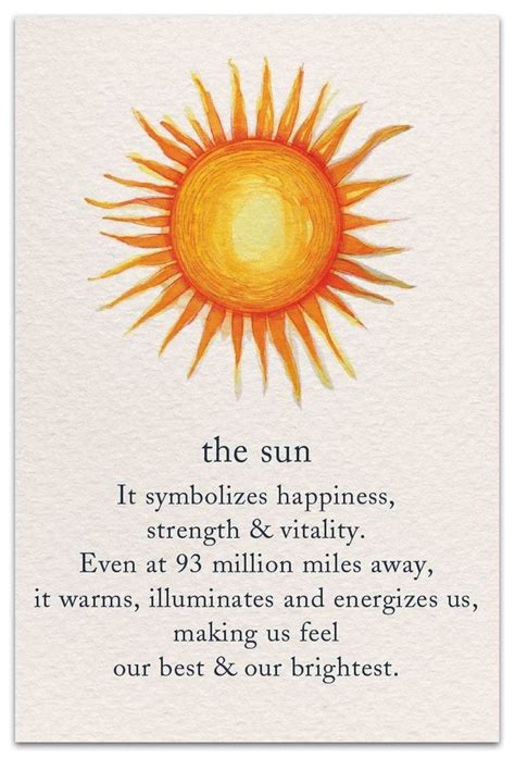 The Sun as a Symbolic Representation of Life and Vitality