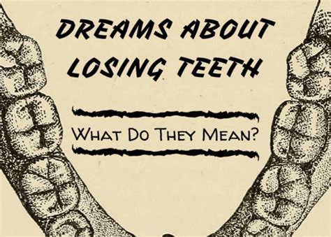 The Symbolic Importance of Tooth Loss and Decay in the Psychological Analysis of Dream Imagery