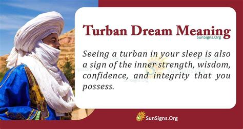 The Symbolic Interpretation of Donning a Turban in Dreams