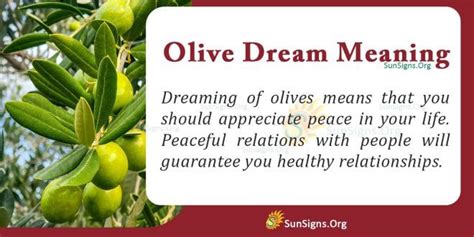 The Symbolic Meaning of Olive Leaves in Dream Interpretation