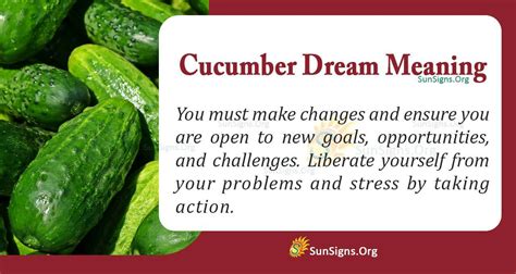 The Symbolic Significance of Cucumbers in Dream Interpretation