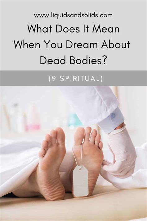 The Symbolic Significance of Dreaming about Observing a Deceased Body