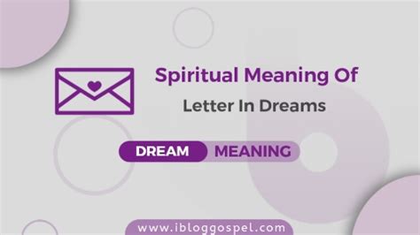 The Symbolic Significance of Receiving a Correspondence in One's Dream