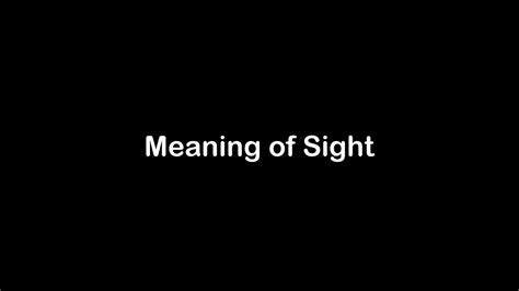 The Symbolic Significance of Sight