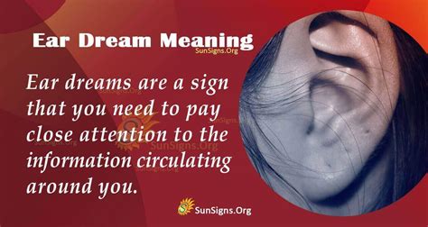 The Symbolic Significance of Wax Ears in Dream Analysis