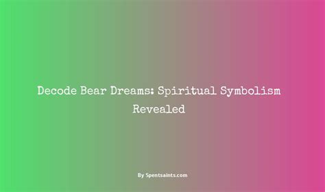 The Symbolism of Dreams and Its Decoding