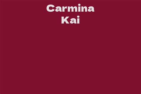 The Value of Carmina Kai's Assets