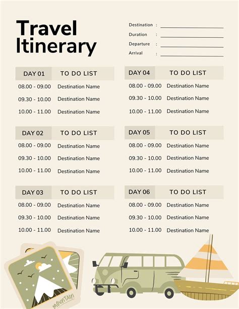 Tips for Planning Your Itinerary