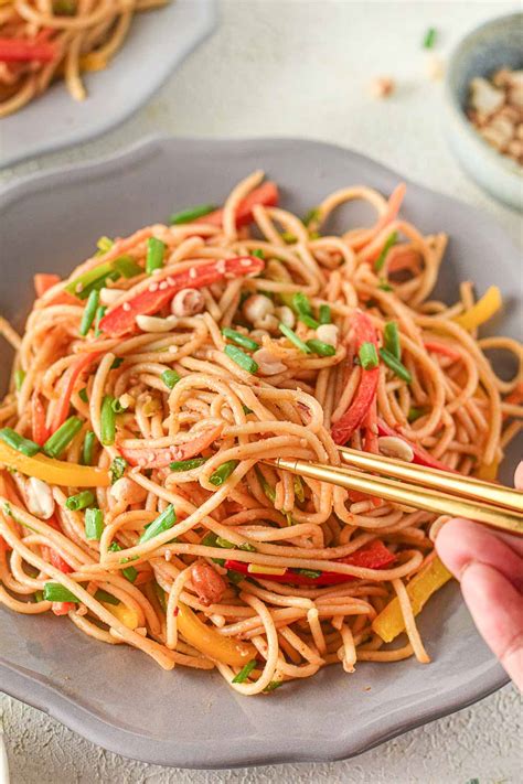 Treat Yourself to a Flavorful Fusion with Our Spicy Thai Peanut Noodles