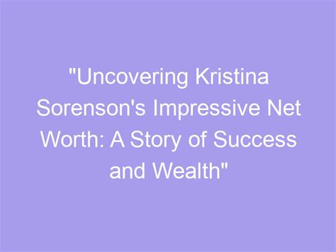 Uncovering Kristina's Journey to Achievements