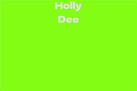 Understanding Holly Dee's Earnings and Investments