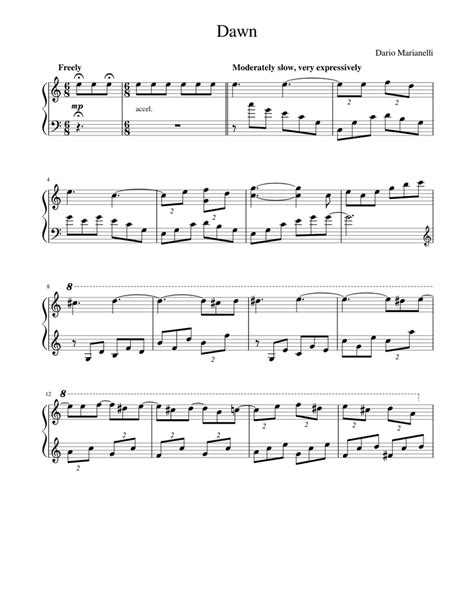 Unlock the Magic: Discover the Enchanting Melody of "Dream about the Dawn" Piano Sheet Music