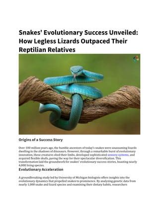 Unlocking the Secrets of Transformation: Illuminating Insights into Snakes Emerging from their Shells