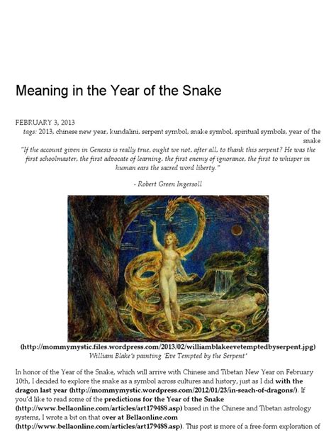 Unraveling Hidden Meanings: Exploring the Significance of a Snowy Expectant Serpent