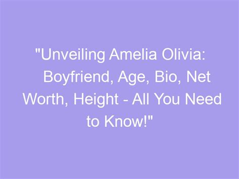 Unveiling Amelia Wood's Net Worth and Achievements
