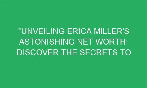 Unveiling Erica Cox's Financial Success