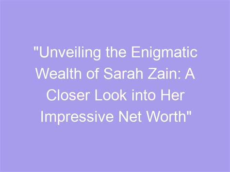 Unveiling Sarah Gbd's Wealth