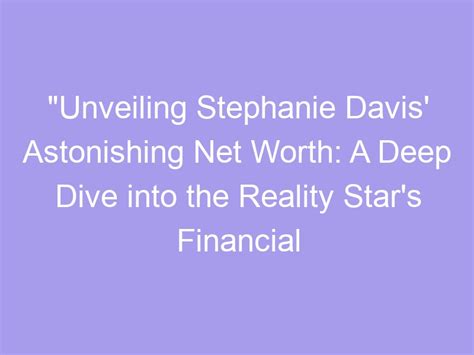 Unveiling Stephanie Lindner's Financial Success: The Fruits of Diligence