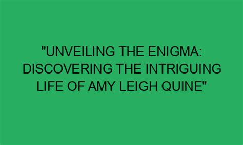 Unveiling the Enigma: Discovering More About Jenni Burns