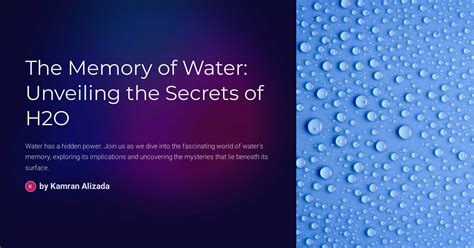 Unveiling the Secrets of Pristine H2O: The Science Behind Crystal-Clear Transparency