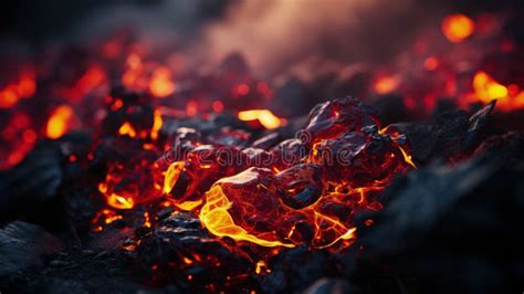 Unveiling the hidden beauty: Exploring the captivating hues of volcanic lava.