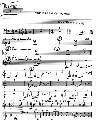 Where to Locate the Online Olwen Music Sheet