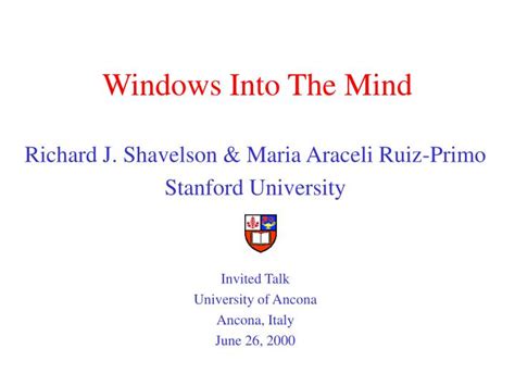 Windows into the Mind